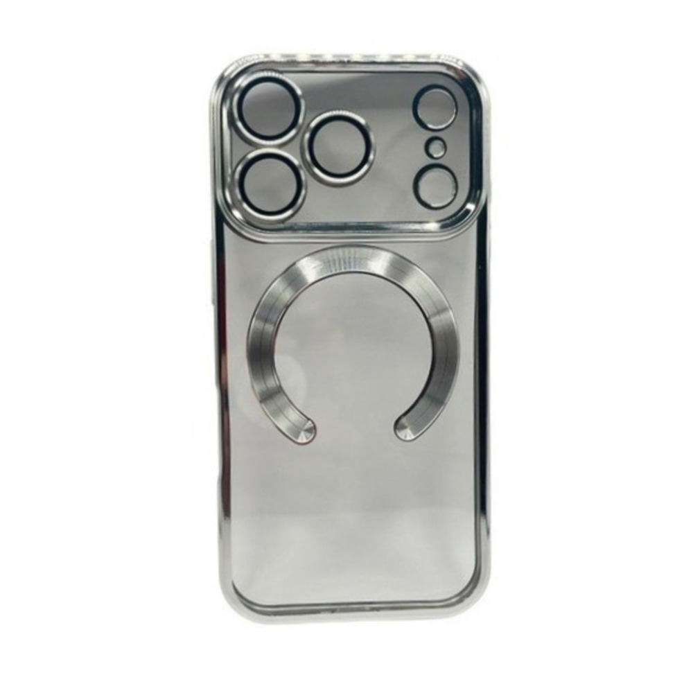 iPhone 17 Pro Max Clear  Protective Case Silver Metallic *NEW*